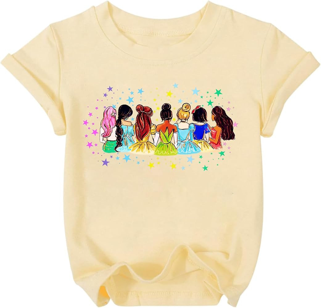 Magical Girl Shirt Cute Snacks Graphic Tee Toddler Kids Girls Holiday Short Sleeve Outfits Tops 3... | Amazon (US)