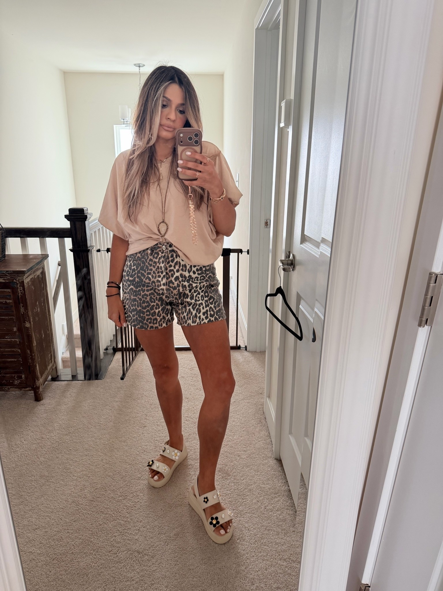 Love these leopard shorts 
Paired with my favorite T-shirt and cute crocs

#LTKgrwm #LTKootd #LTKmomlife