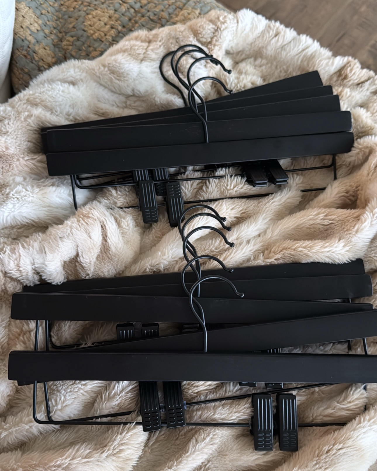 This is my second order of these pant hangers, and they are made of wood super high-quality. I’ve been really impressed with them!! they also have claps that have rubber so won’t damage your pants! 10/10 recommend for organizing your closet! 


Amazon, organize, cleaning, closet organization, must have, wood, black hangers, the best 

#LTKHome #LTKdayinmylife #LTKmomlife