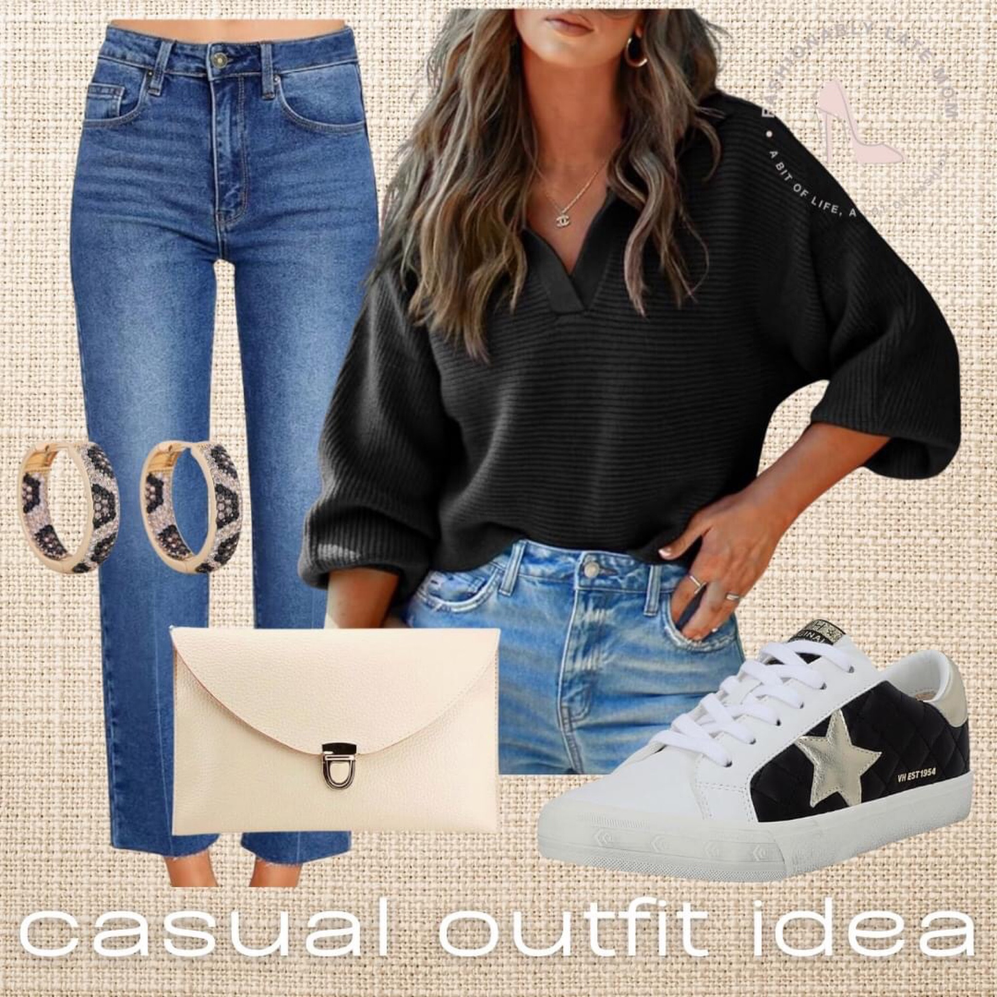 Casual outfit idea from Amazon. 

Fashionably Late Mom. 
Casual everyday outfit inspiration  