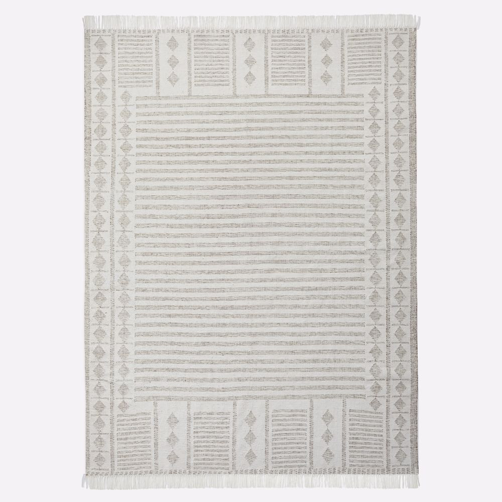 Diamond Brim Indoor/Outdoor Rug | West Elm (US)