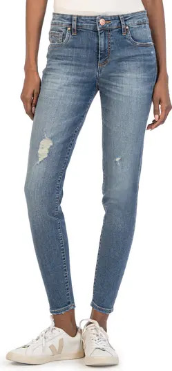 Donna Ripped Ankle Skinny Jeans | Nordstrom