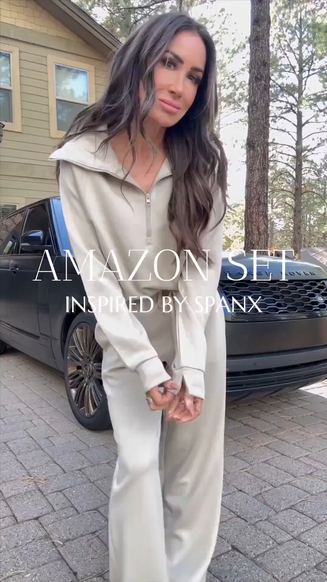 Inspired by the viral set from Spanx, this Amazon set is deliciously soft and super comfy..I’m wearing a sz small but it runs big ..I think an xs would have been better 
Travel outfit 
Airport style 
Two piece set @liveloveblank 
Comfy loungewear #LTKStyleTip

#LTKTravel #LTKSeasonal #LTKOver40