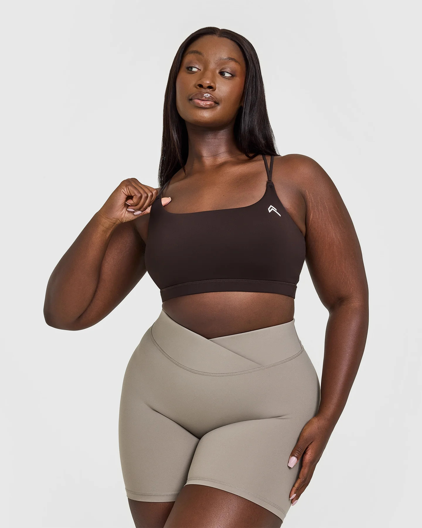 Everyday Cross Over Bralette | 70% Cocoa | Oner Active (UK / US)