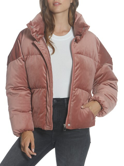 Velvet Puffer Jacket | Saks Fifth Avenue OFF 5TH