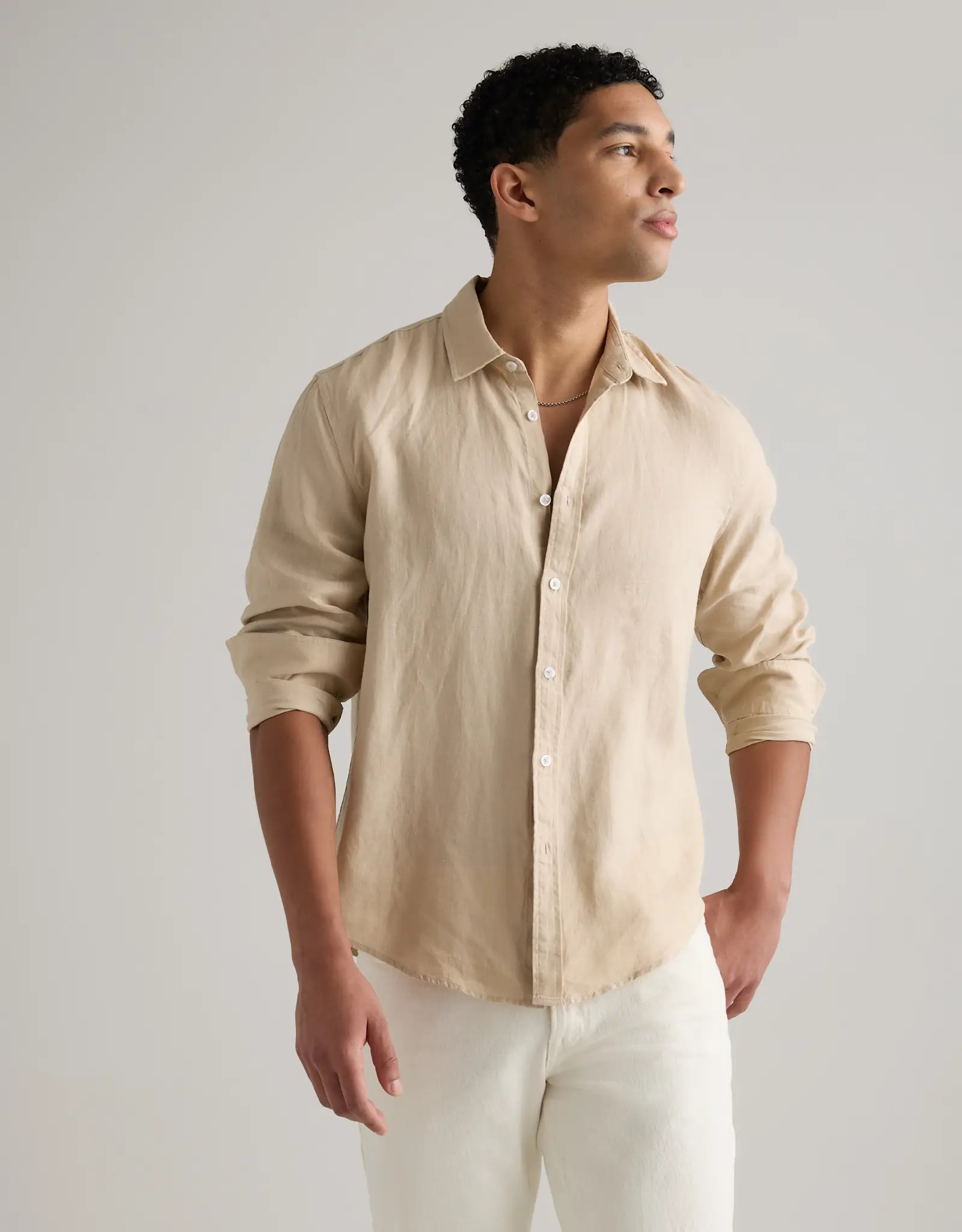 100% European Linen Relaxed Long Sleeve Shirt | Quince
