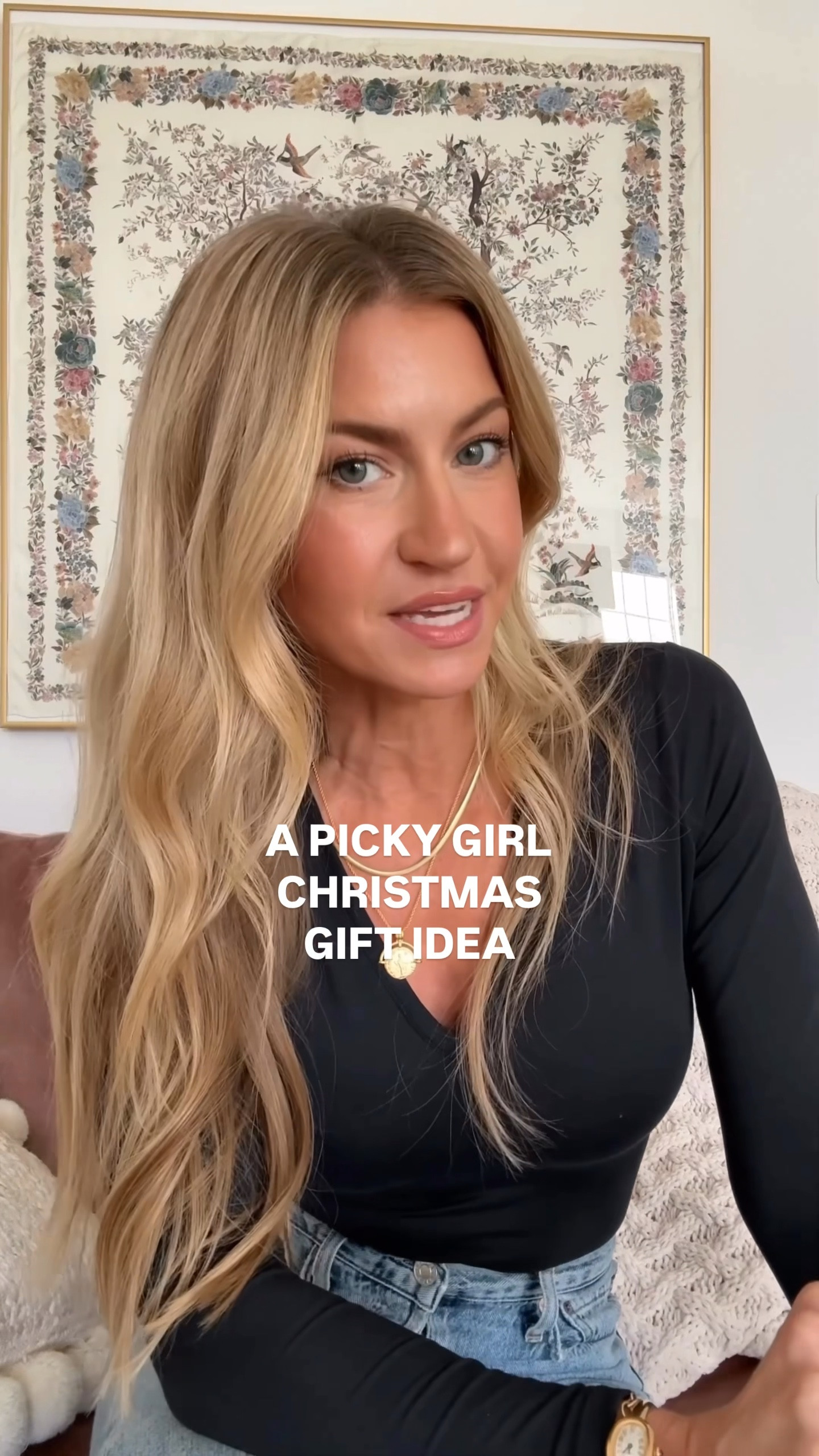 This tiny diamond necklace is back in stock and the best gift idea! 
Diamond necklace: wearing the size .06 (smallest size)
Black bodysuit: runs TTS
Jeans: runs TTS, wearing a 25


#LTKSeasonal #LTKGiftGuide #LTKHoliday