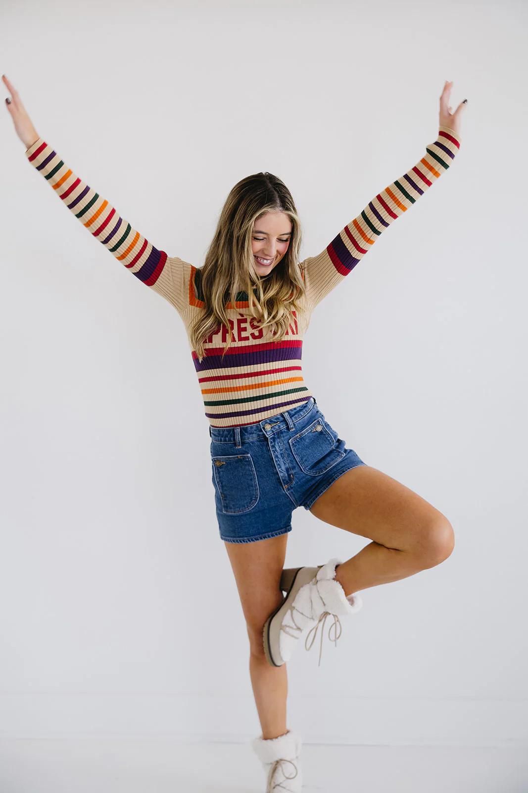 Slopes Sweater - Apres Ski Stripe | Triple Threads