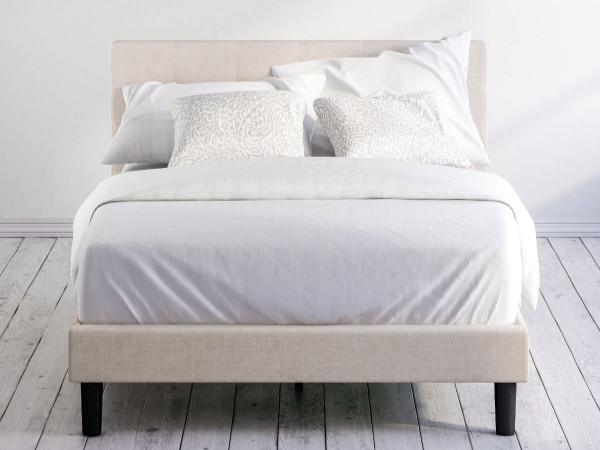 Zinus Ibidun Upholstered Button Tufted Platform Bed/ Mattress Foundation/ Easy Assembly/ Strong W... | Amazon (US)