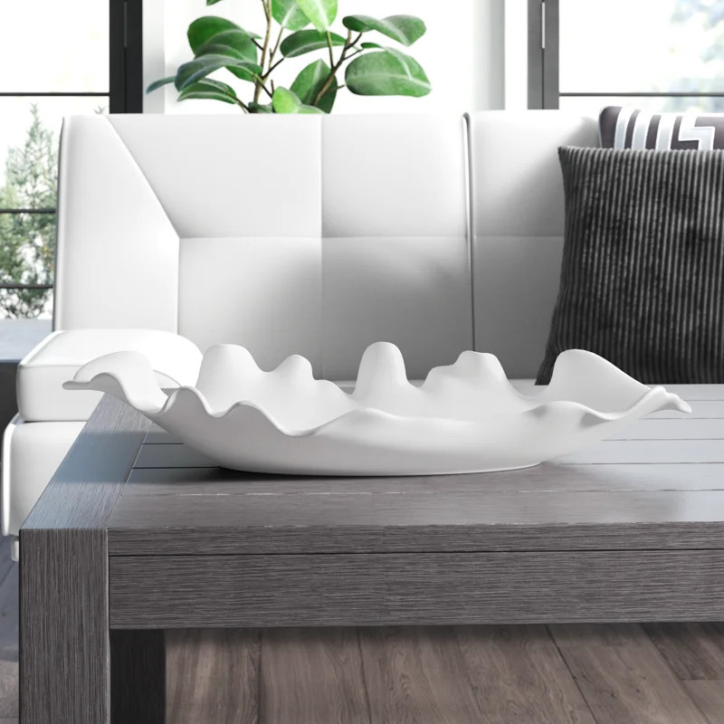 Ashrita Wavy Matte Ceramic Decorative Bowl | Wayfair North America