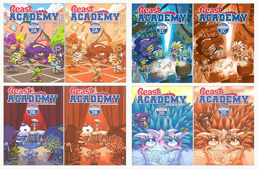 NEW - Art of Problem Solving: Beast Academy Grade 2 Complete Books Set (8 Books) - Math Guide 2A,... | Amazon (US)