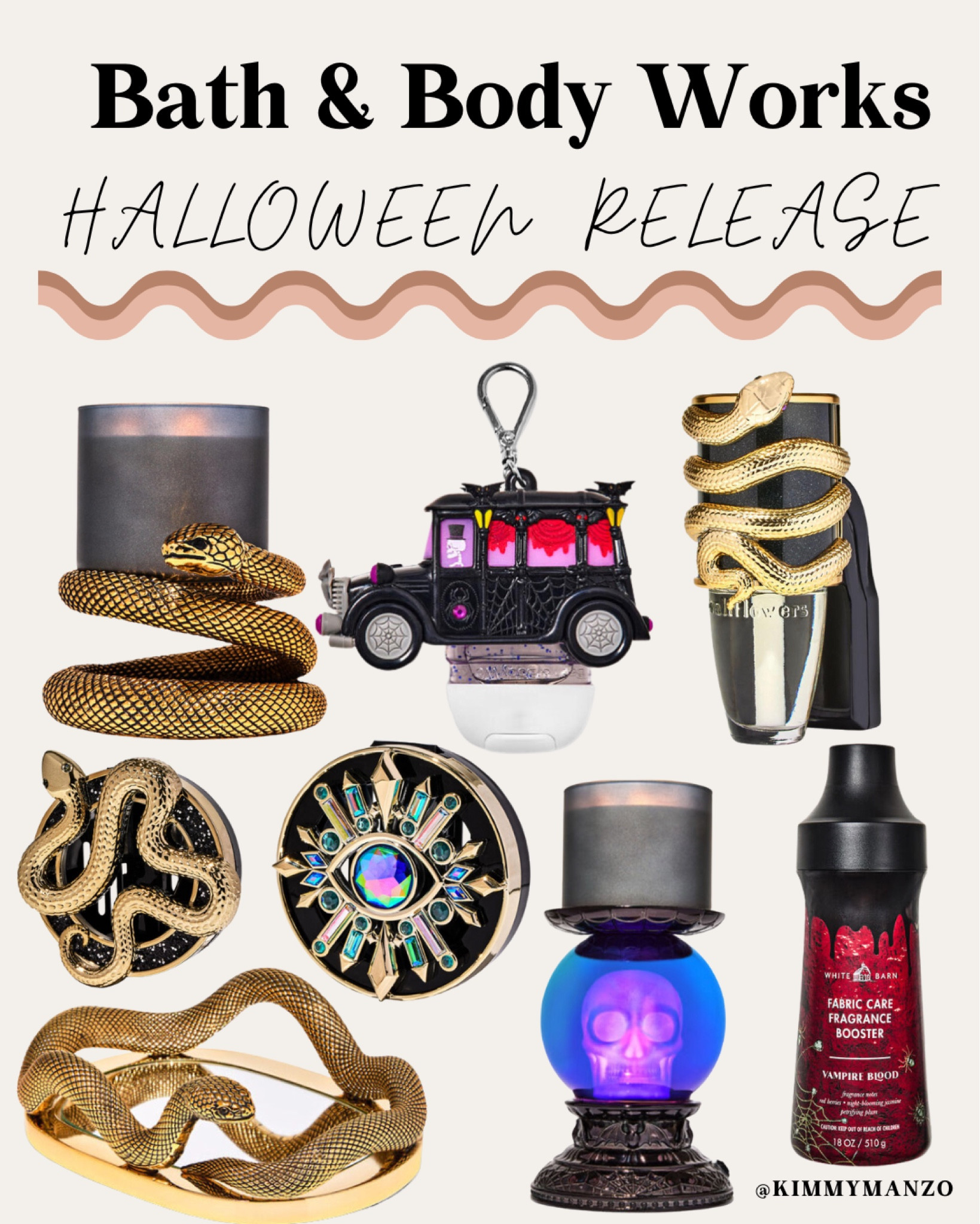 Bath & Body Works just launched their Halloween line and I am in absolute love with all of the gold and black accents. My spirit animal is a snake so I had to snag a few of these pieces. 

Home decor 
Candles
Halloween decor
Fall home decor 
Halloween home decor 
Home scents 

#LTKHome #LTKSaleAlert #LTKSeasonal