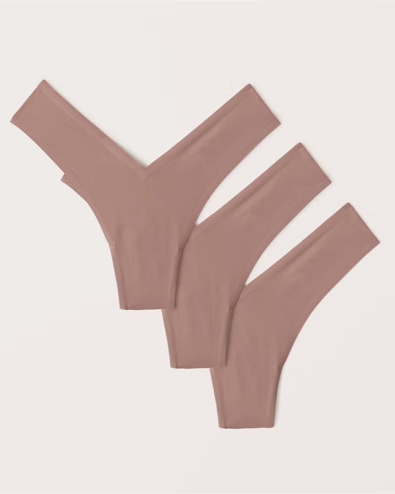 Next to Naked 3-Pack Thong V-Front Underwear | Abercrombie & Fitch (US)