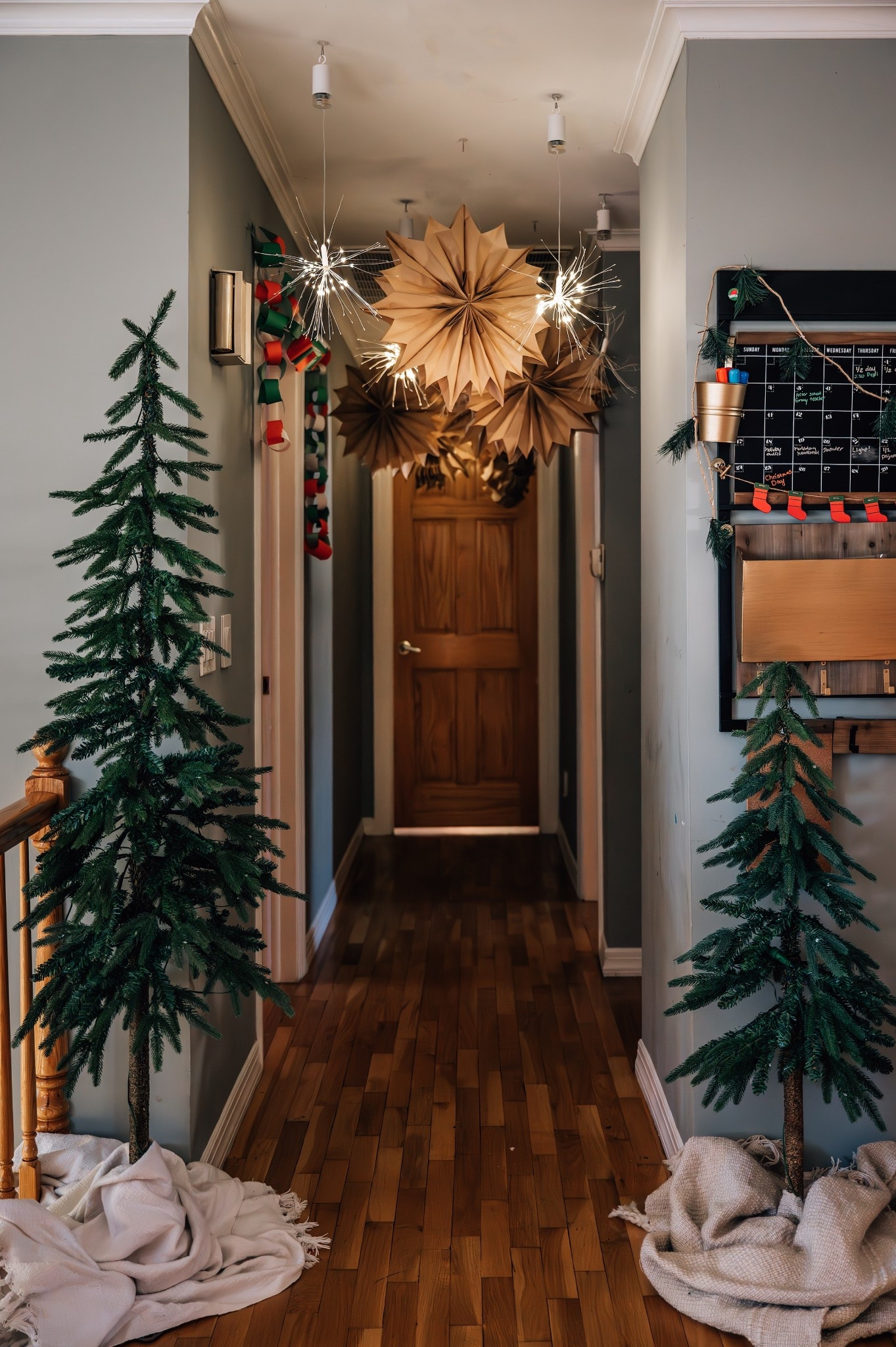✨ Turning our hallway into a little Christmas moment ✨
These simple decorations made such a big impact the paper stars, the skinny trees, and the kids’ paper chain add the sweetest cozy touch for the holidays.

If you’re looking for easy décor that feels magical without being overwhelming, I linked everything I used (or similar options!). Perfect for hallways, entryways, or any small space you want to make festive. 🎄🤍✨

#LTKHoliday #LTKHome #HolidayDecor #CozyChristmasHome #ChristmasDecorIdeas #LTKSeasonal #CozyHomeVibes #HolidayHallwayDecor

#LTKCyberWeek #LTKHoliday #LTKHome
