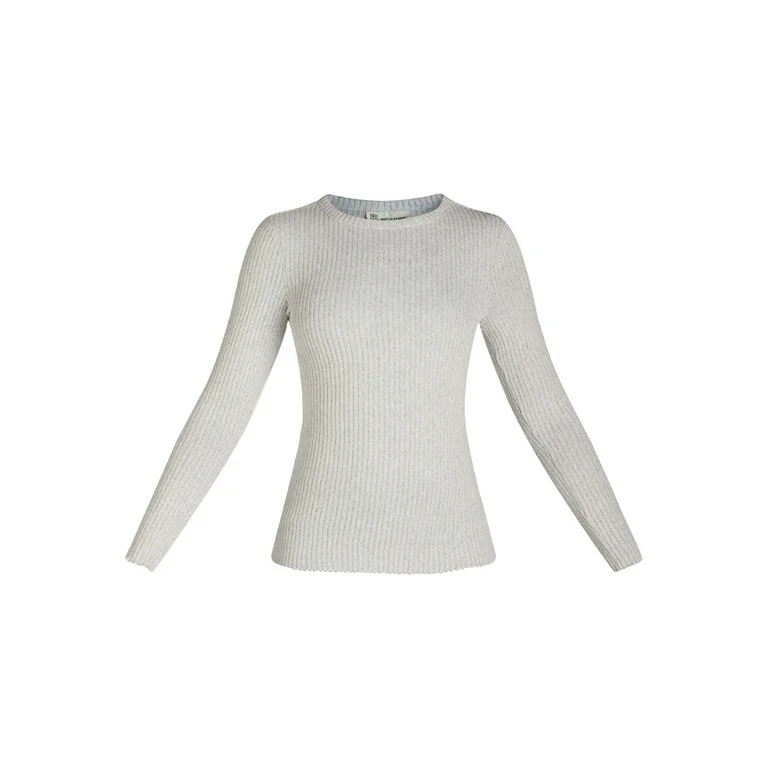 No Boundaries Long Sleeve Brushed Crewneck Tee, Women's and Women's Plus | Walmart (US)