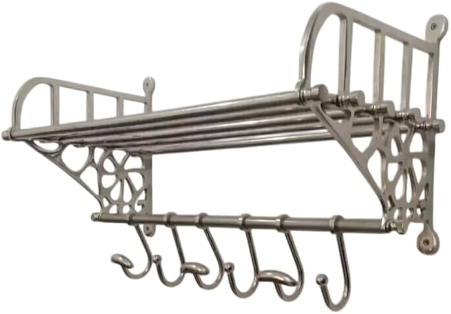 vintage luxury Rack Home decor French Luggage Rack Train Wall Mounted Rack. | Amazon (US)