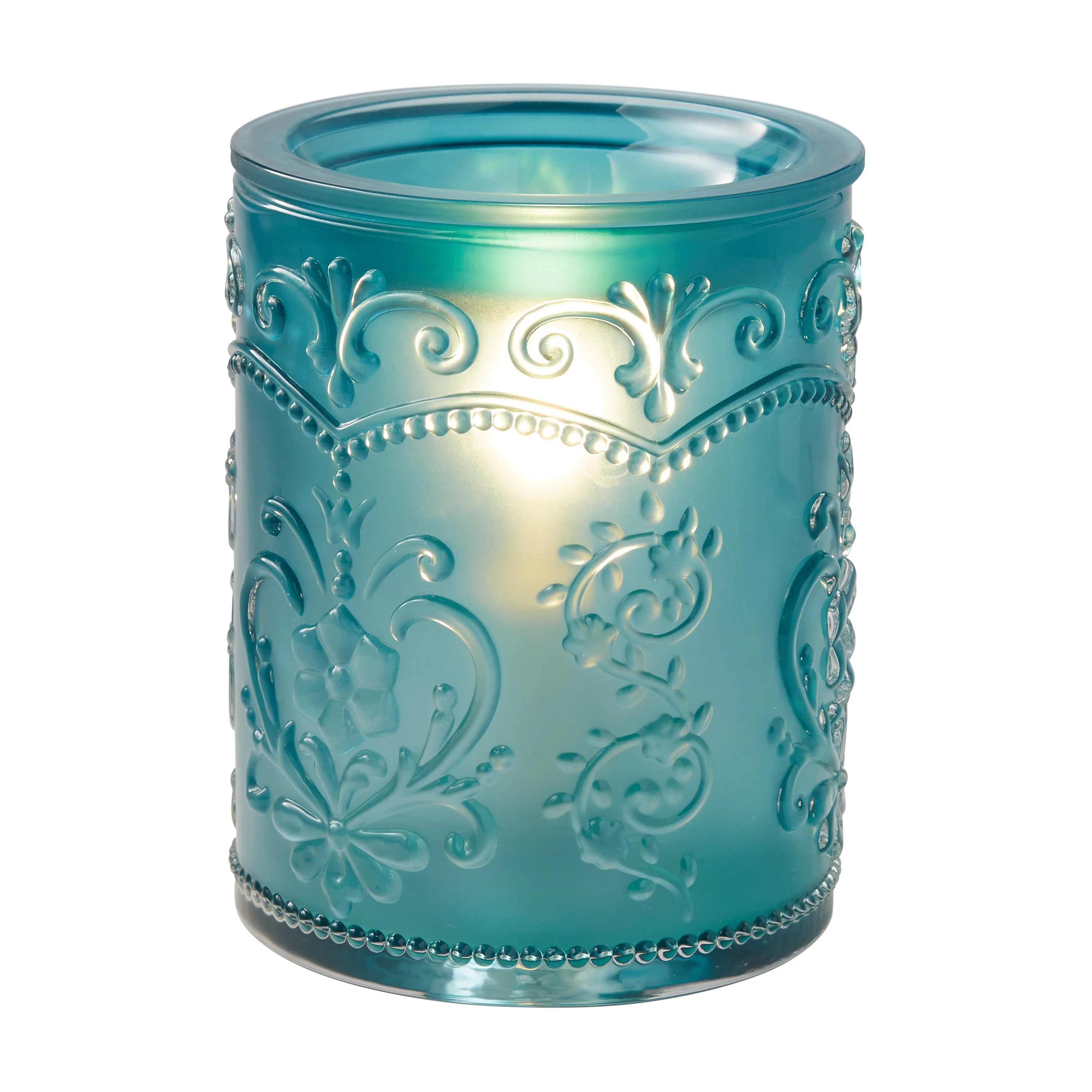 The Pioneer Woman Amelia Embossed Full Size Fragrance Warmer, Teal | Walmart (US)