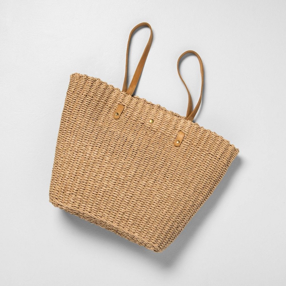 Market Bag Natural - Hearth & Hand with Magnolia, Beige | Target