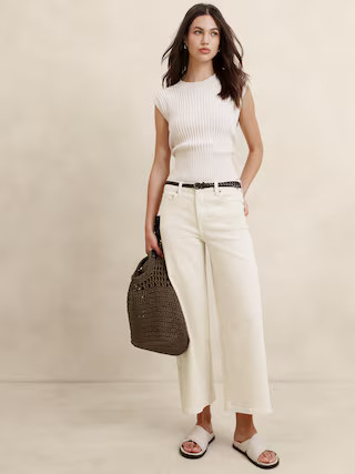 High-Rise Wide-Leg Crop Jean | Banana Republic Factory