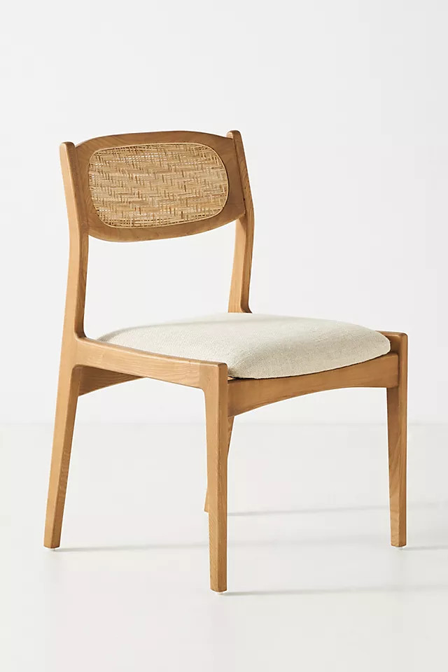 Zoey Caned Armless Dining Chair | Anthropologie (US)