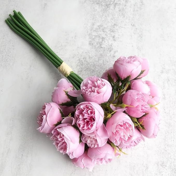 27 Pieces of Silk Fabric Light Luxury Artificial Small Rose Simulation Flower - Suitable for Fami... | Amazon (US)