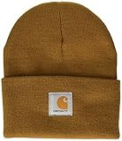 Carhartt Men's Knit Cuffed Beanie, Brown, One Size | Amazon (US)