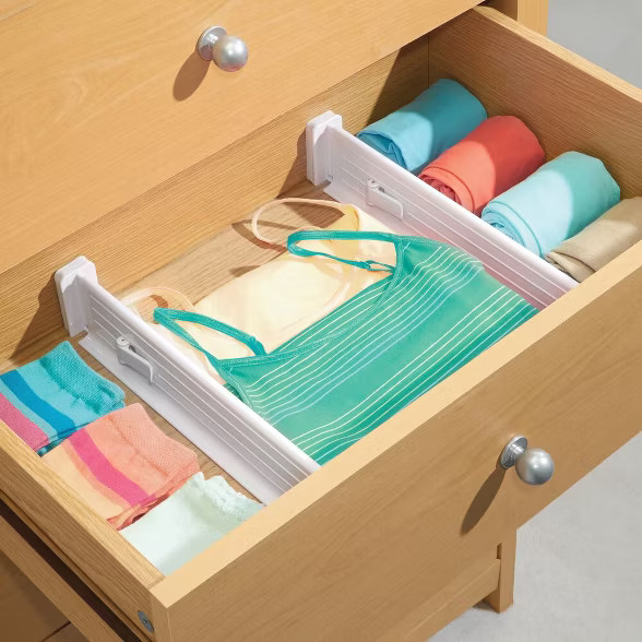 mDesign Expandable Dresser Drawer Organizer/Divider, 2.5" H | Target