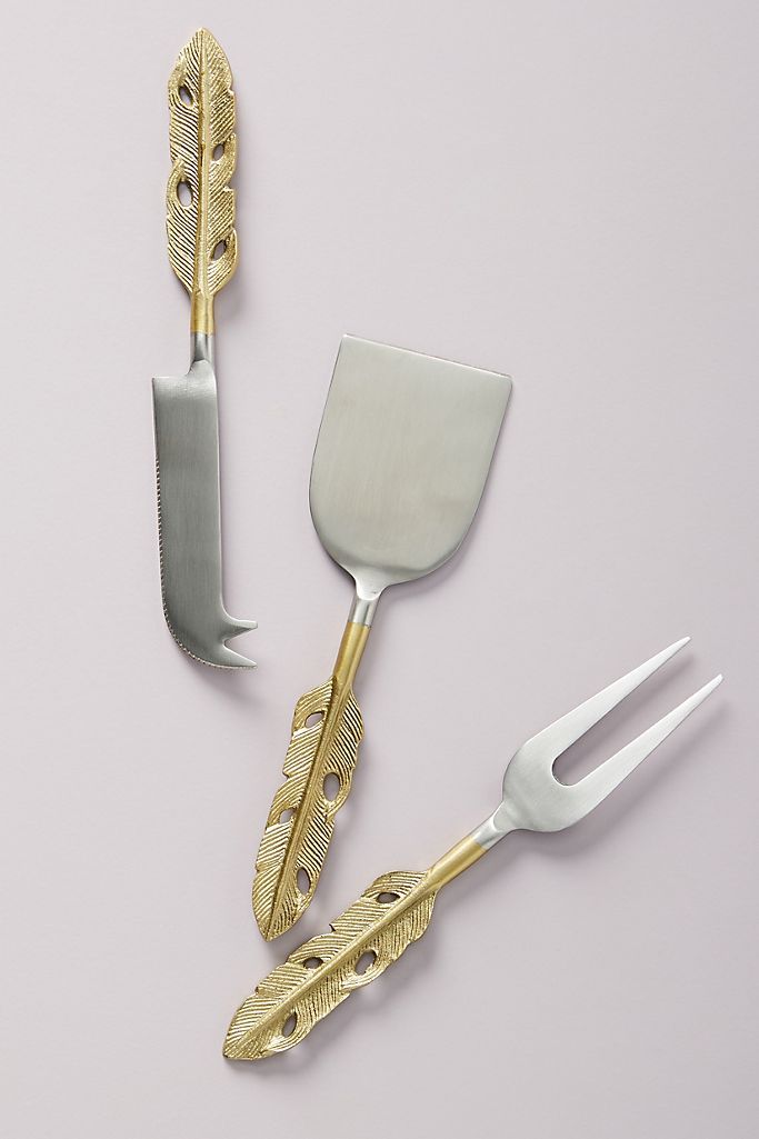 Isabella Cheese Knives, Set of 3 | Anthropologie (US)