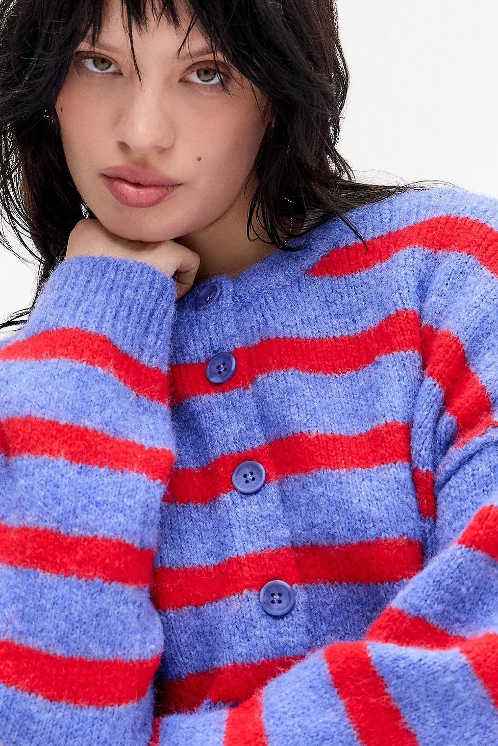 UO Marli Crew Neck Cardigan | Urban Outfitters UK