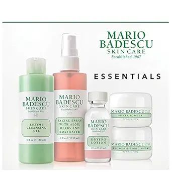 Mario Badescu Essentials 5 Piece Kit, Skincare Gift Set With Drying Lotion, Rose Water Facial Spr... | Amazon (US)