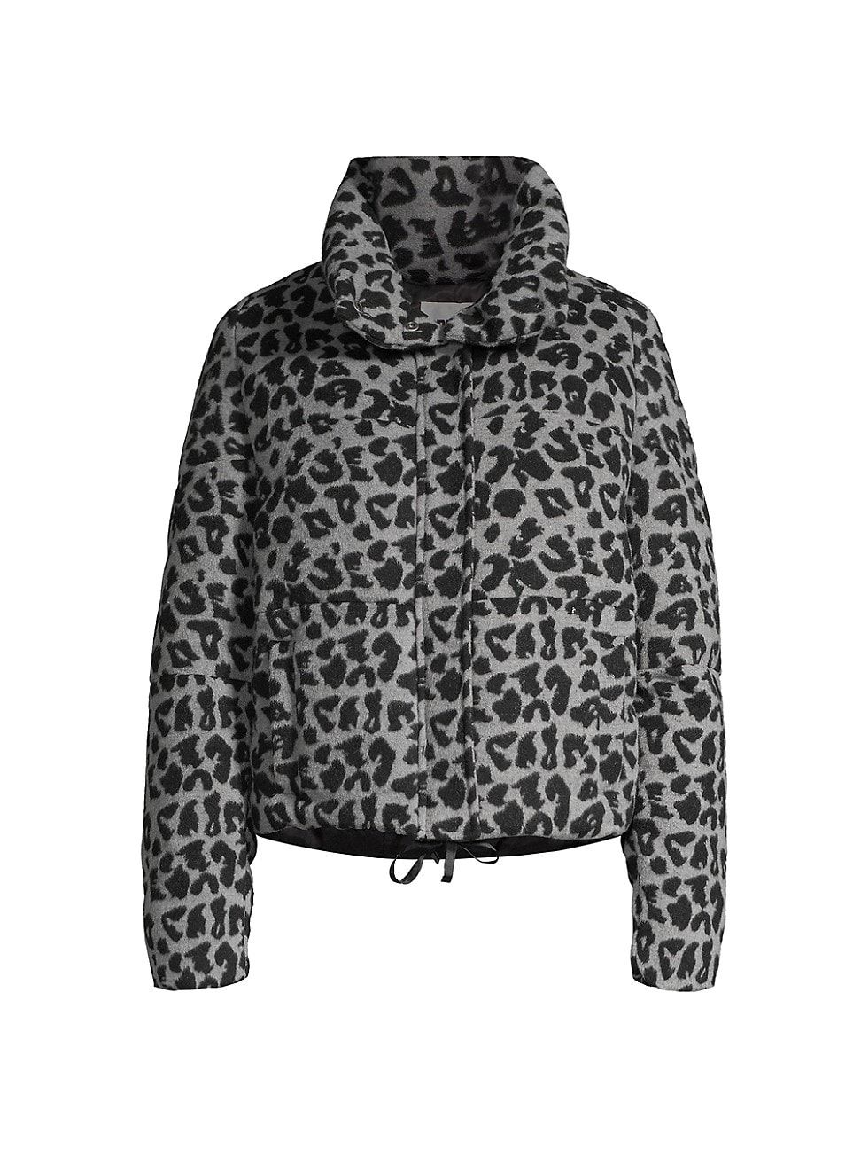 Apparis Women's Chris Leopard-Print Puffer Jacket - Noir Ash Grey - Size Medium | Saks Fifth Avenue