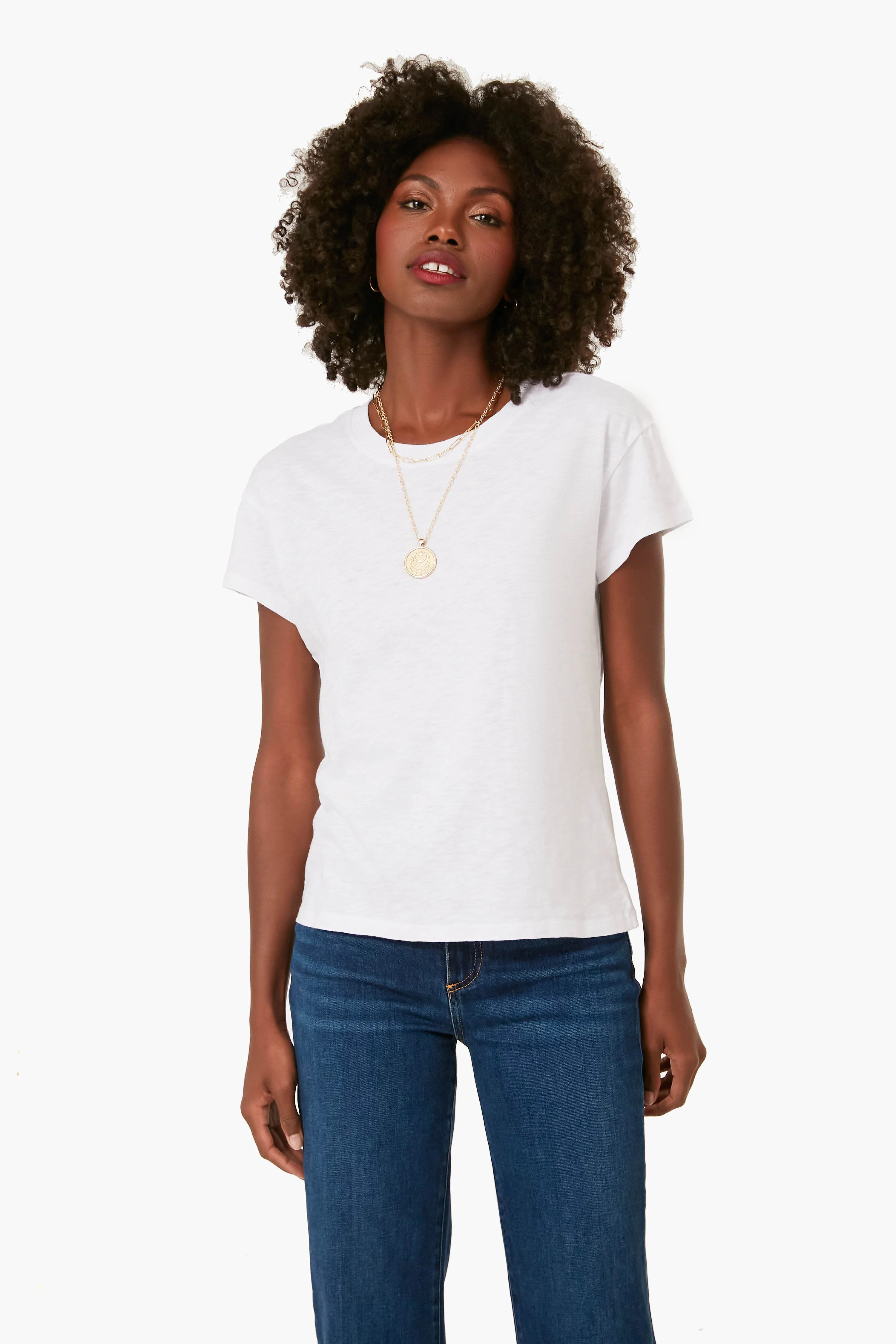 White Modern Slub Tee | Tuckernuck (US)
