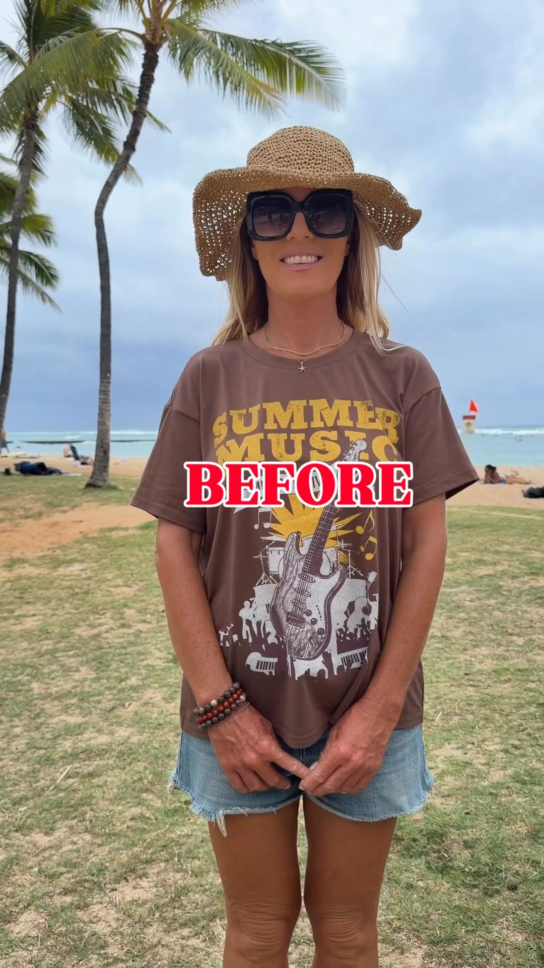 Want the cropped look without adding extra bulk inside your jeans? This smart wardrobe trick shows you how to gather your t-shirt at the hips and loop it through your belt loops for a perfectly tailored crop every time. Works on oversized tees, graphic shirts, and basic tops. Watch the full video to see how simple it is!

#LTKNYFW #LTKootd #LTKU