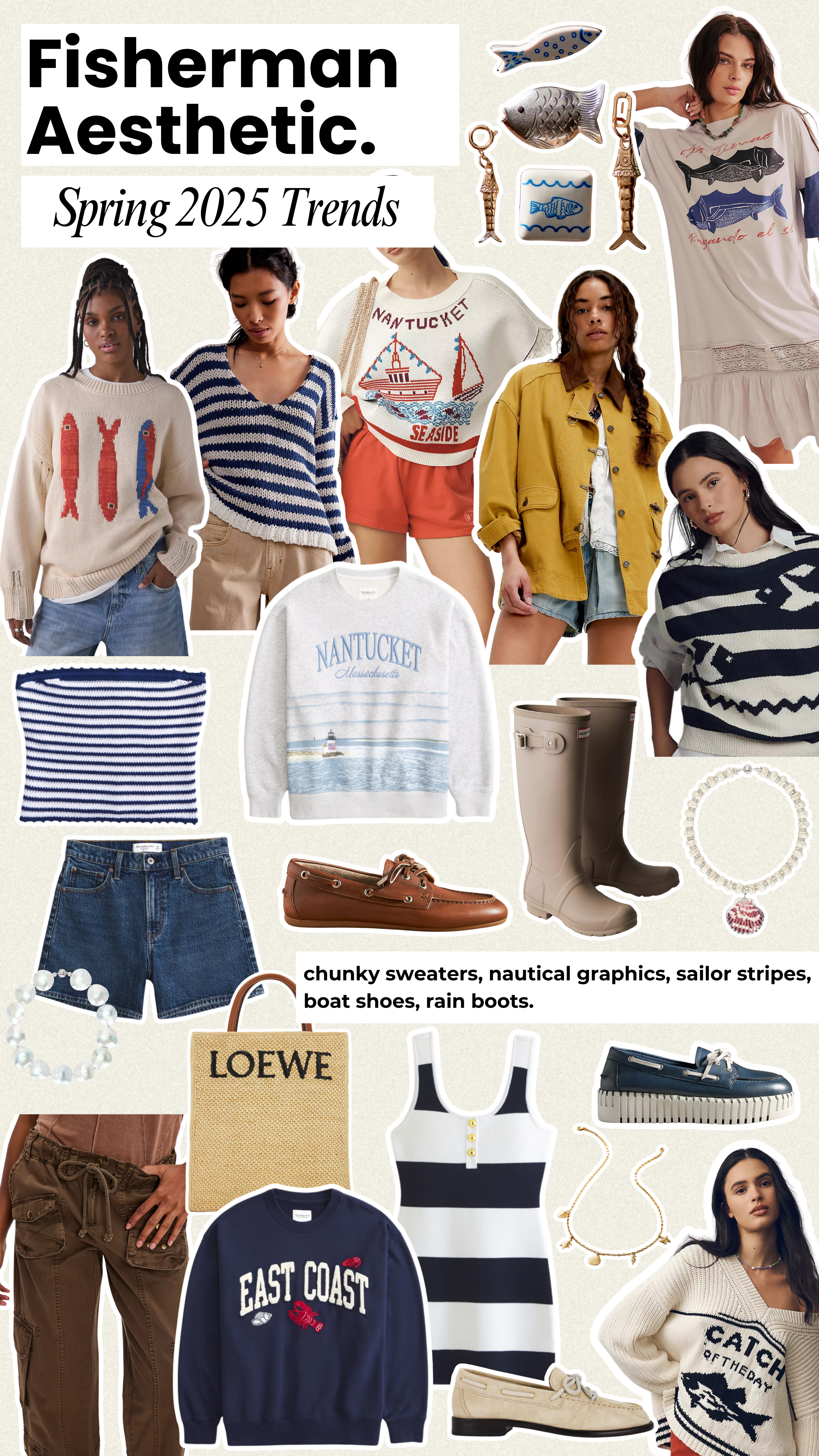 Fisherman Aesthetic finds #coastalaesthetic #spring2025trends 

 #LTKSeasonal #LTKStyleTip
