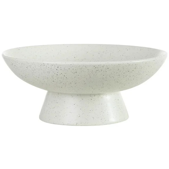 Beautiful 12" Round Speckled White Ceramic Bowl by Drew Barrymore | Walmart (US)