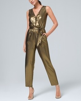 METALLIC JUMPSUIT | White House Black Market