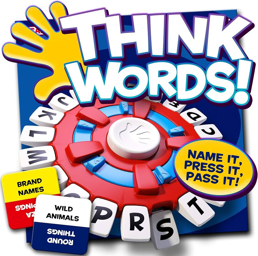 IDEAL | Think Words: The quick thinking, letter pressing game! | Family Games | For 2-8 Players |... | Amazon (UK)