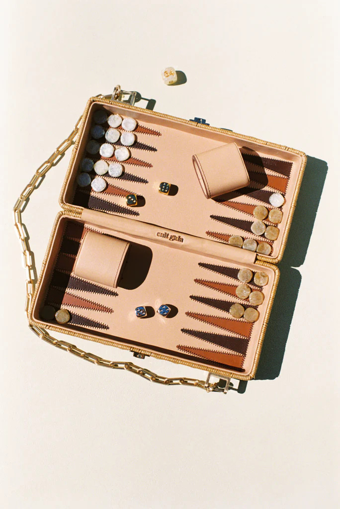 THE BACKGAMMON CLUTCH - NATURAL | Cult Gaia - US