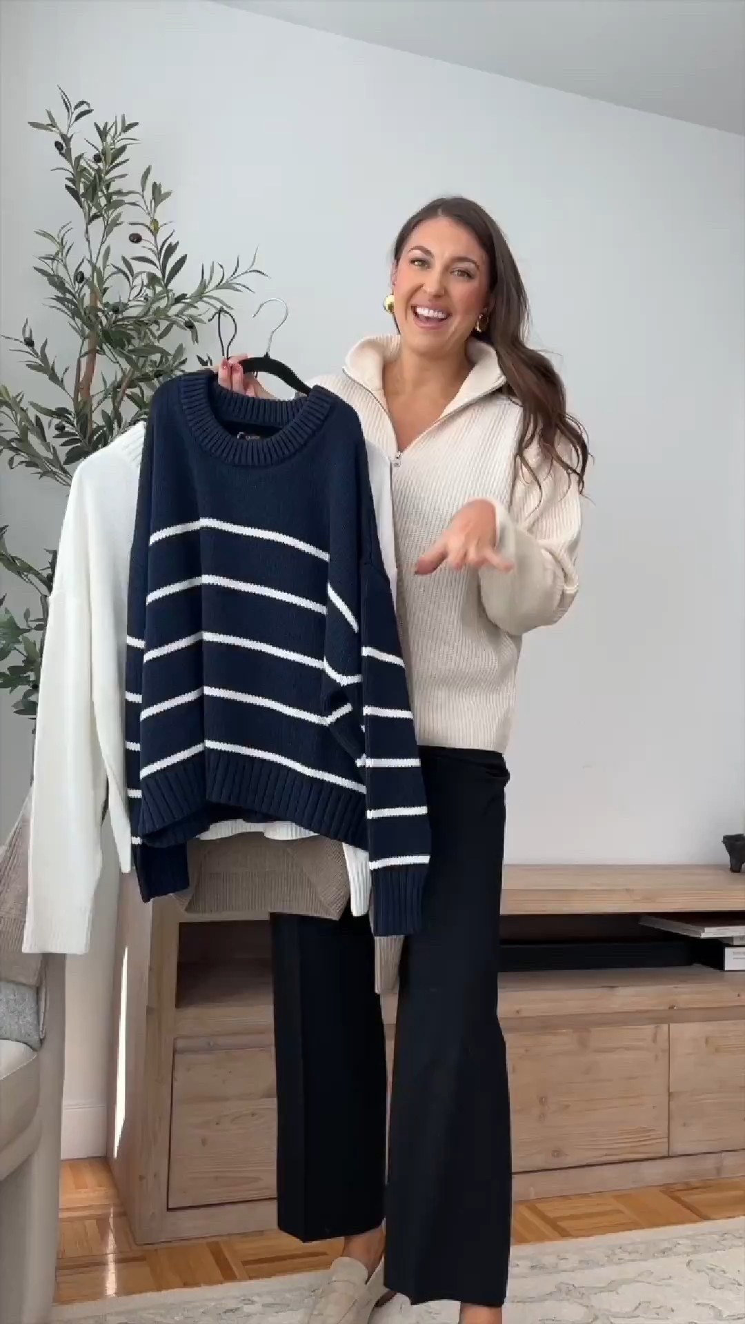 A winter try-on featuring four sweaters from Quince 🤍 These are the kind of pieces that make getting dressed easy — timeless, soft, and great quality without the high price tag. Perfect for layering now and wearing straight through cooler months. Each one is a closet staple you’ll reach for on repeat.

Keywords:
Quince sweaters, fall sweater try on, affordable sweaters, neutral sweaters, capsule wardrobe staples, fall outfits women, classic knitwear, everyday sweaters, minimalist fashion, cozy fall style

#LTKFindsUnder100 #LTKSeasonal #LTKgrwm