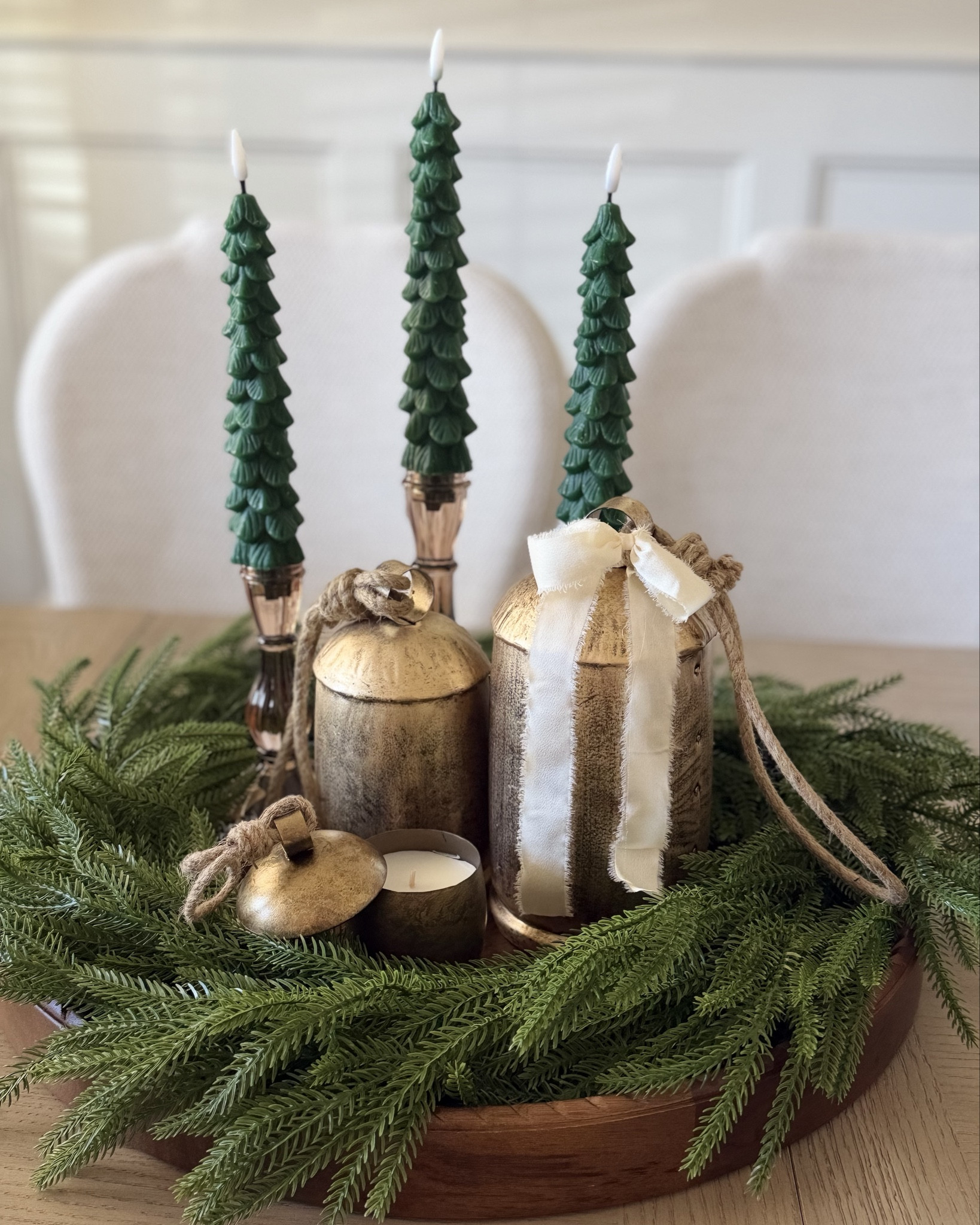 My dining table centrepiece is ready for holidays 🌲

#LTKSeasonal #LTKHome #LTKHoliday