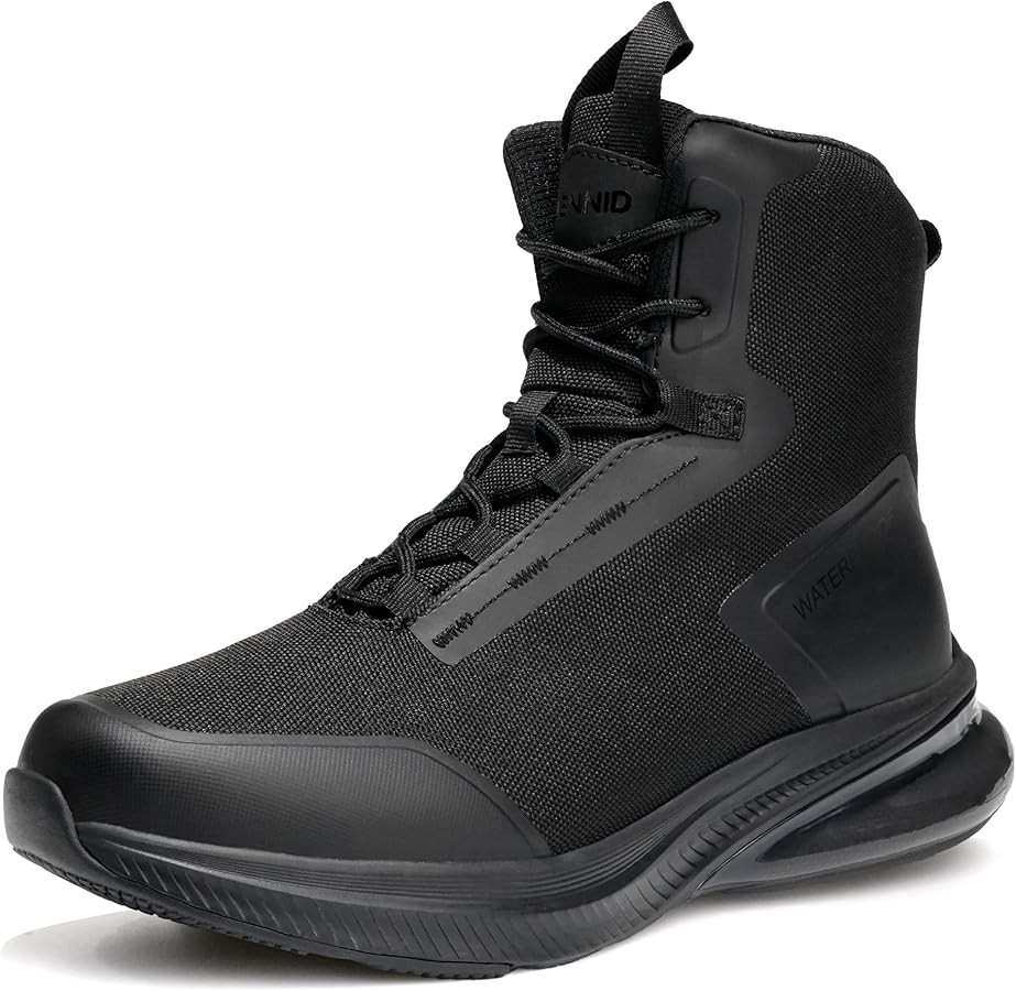 Women's Tactical Work Boots Side Zipper Comfortable Arch Support Waterproof Military Boots Outdoo... | Amazon (US)