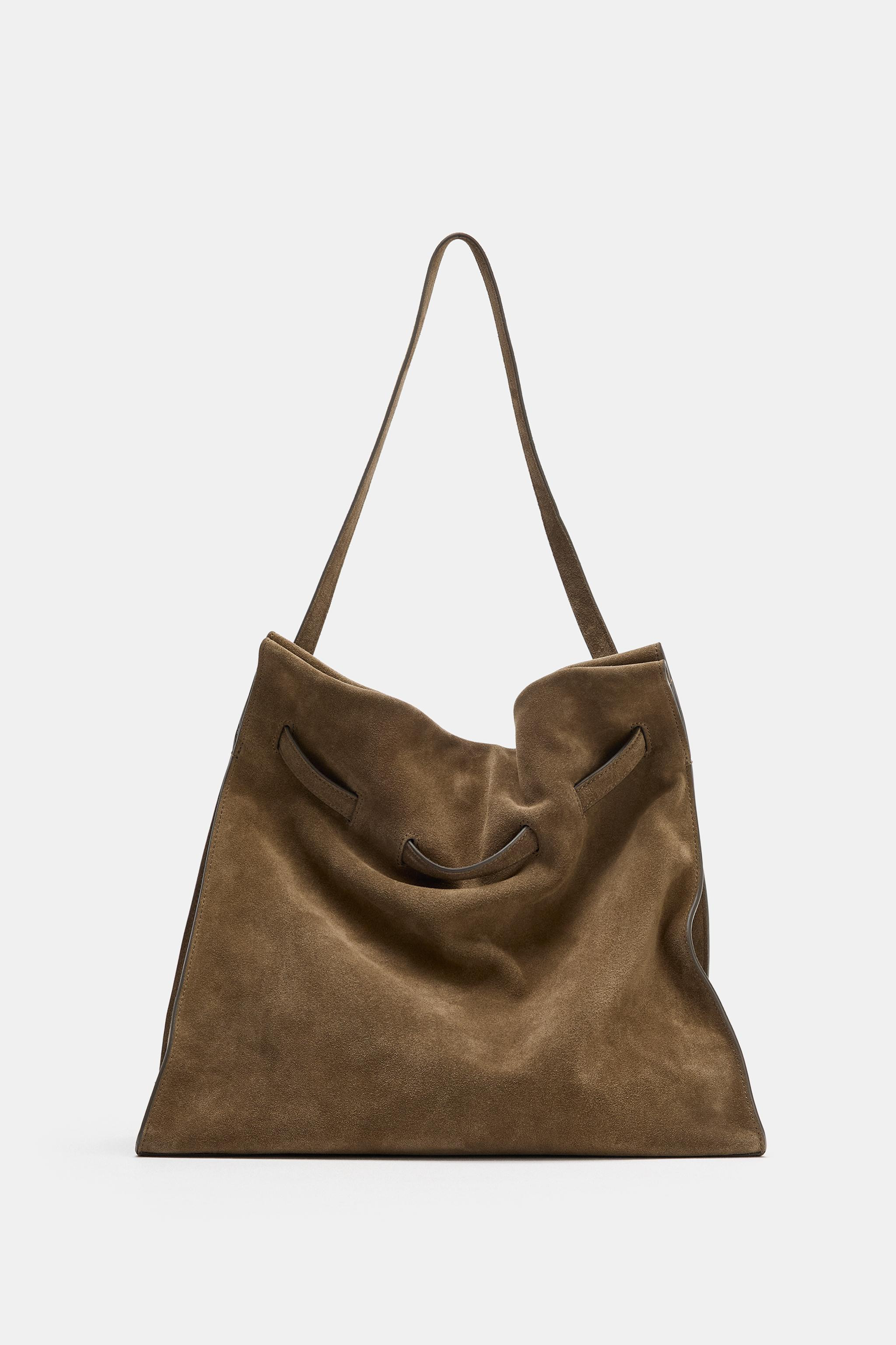 SCHULTERTASCHE AUS SPALTLEDER | Zara DE