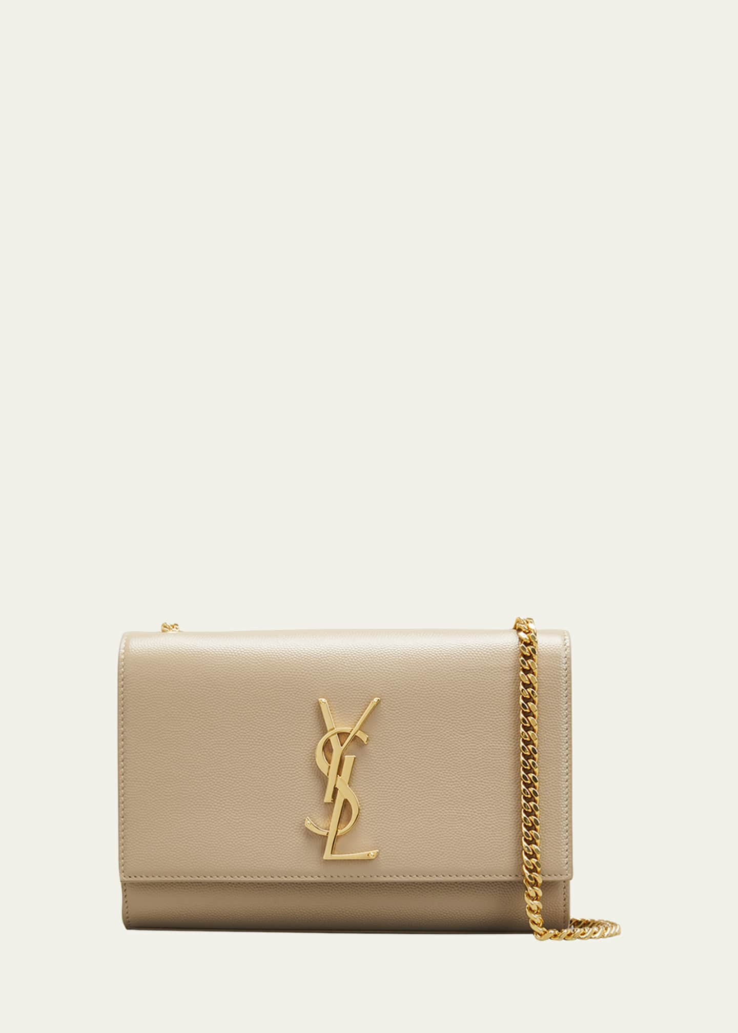 Saint Laurent Kate Small YSL Crossbody Bag in Grained Leather | Bergdorf Goodman