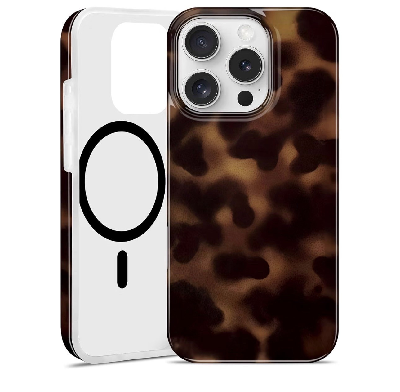 Magnetic Tortoise Shell Case for iPhone 15 Pro Max [Compatible with MagSafe] Amber Leopard Print Pattern Aesthetic Design Soft Slim TPU Protective Phone Cover for Women Men Girls Boys - Brown

#LTKmomlife #LTKSaleAlert #LTKSeasonal