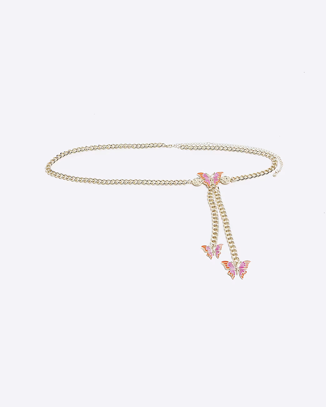 Gold Butterfly Belly Chain | River Island (US)