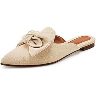 DREAM PAIRS Women's Flat Mules Pointed Toe Backless Loafer Shoes | Amazon (US)