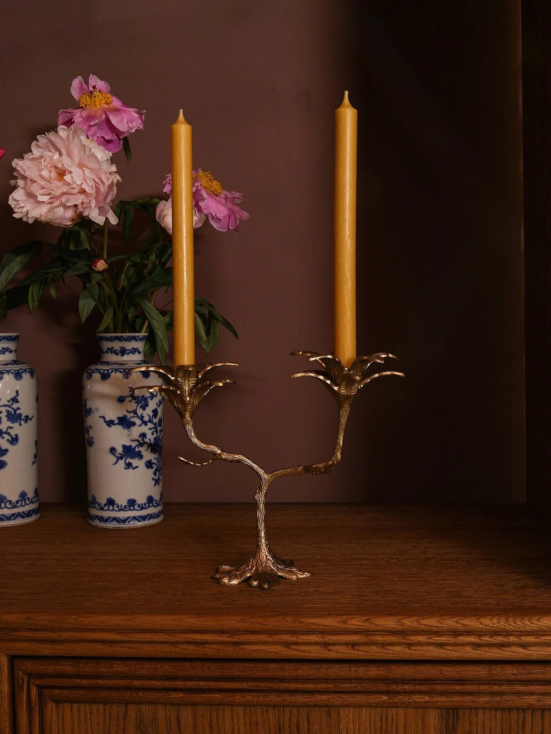 Brass Handmade Palm Candle Holder Design Candle Holder Tableware - Etsy | Etsy (US)
