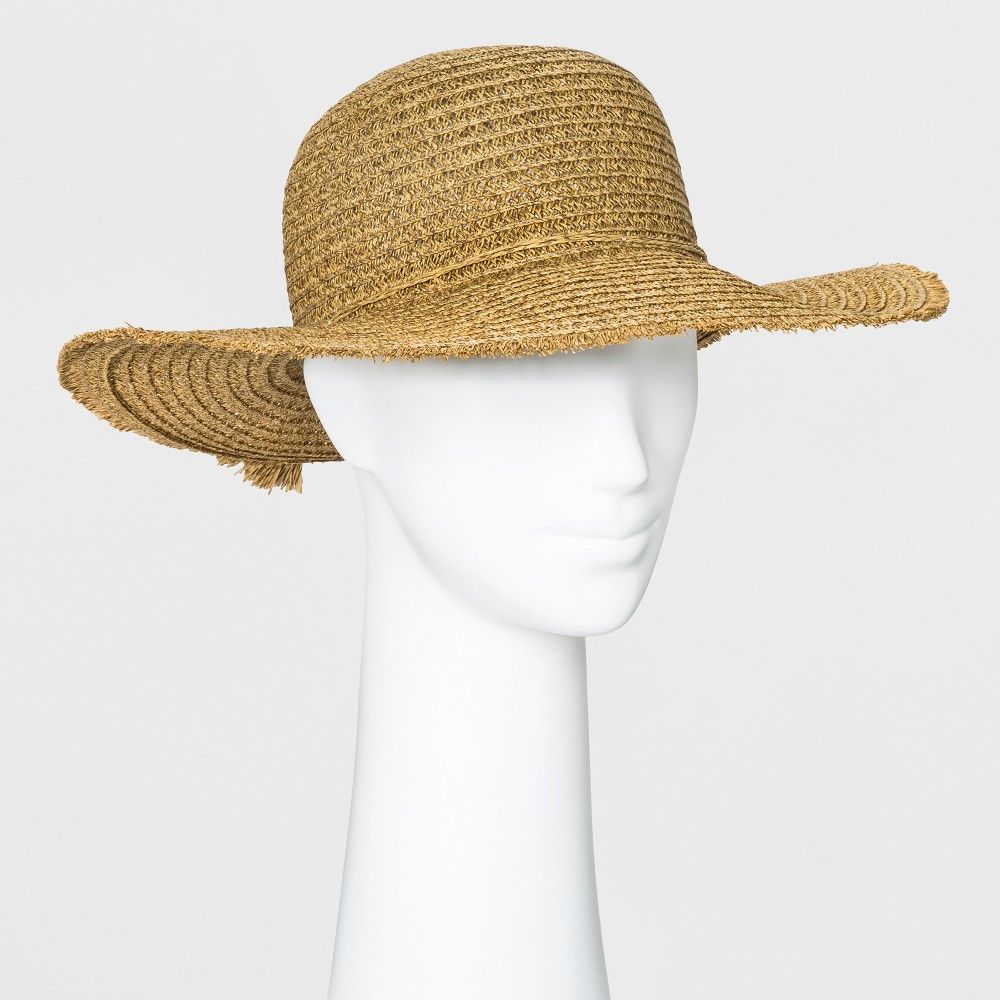 Women's Straw Floppy Hat with Tassel - Universal Thread Tan | Target