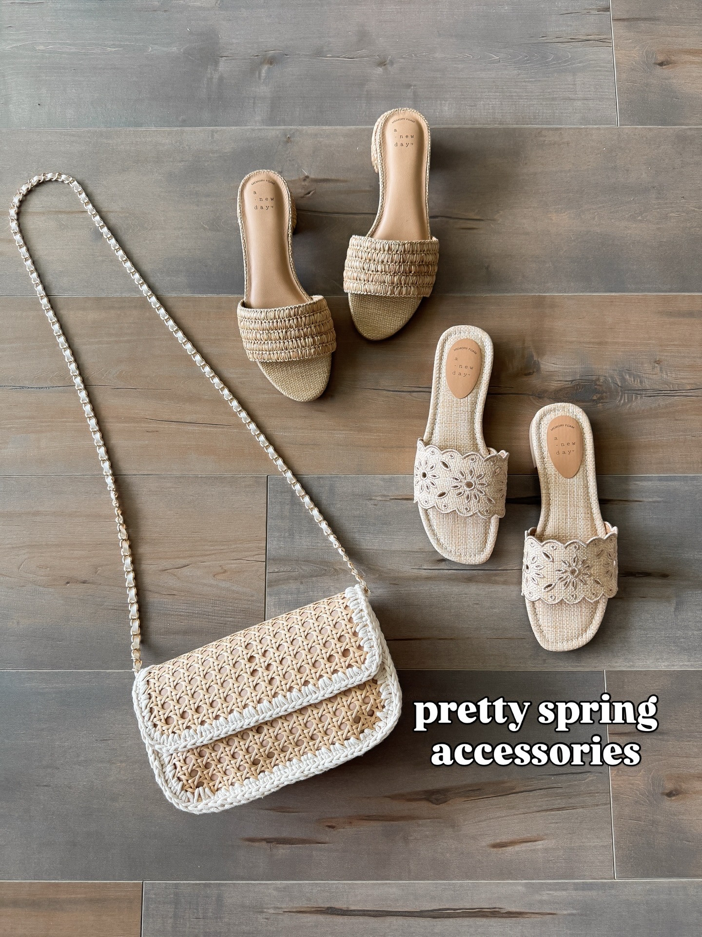I always find the prettiest accessories and shoes at Target!

Target style, spring and summer fashion, affordable style, vacation style, petite, resort wear, look for less, sandals, heels, rattan, floral, cutout, block heel, crossbody, handbag, dinner, date night, brunch, fashion finds.  

 #LTKootd