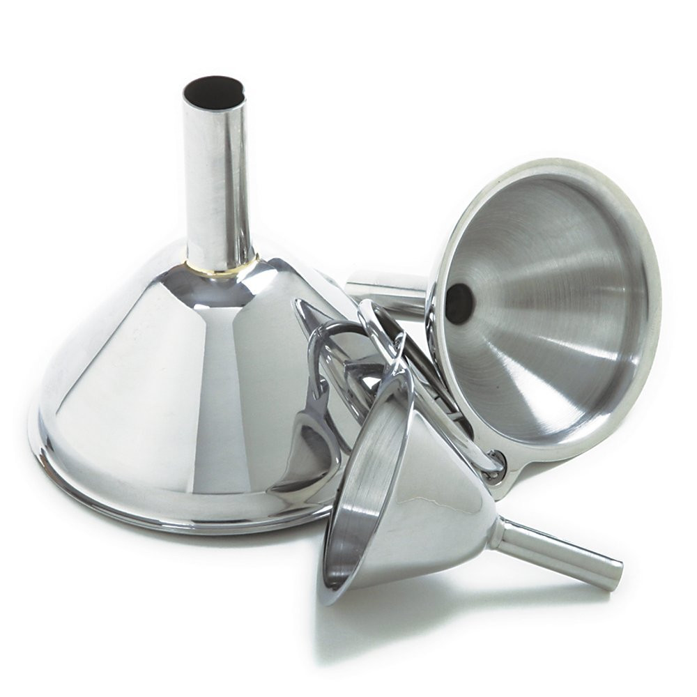 Norpro Stainless Steel Funnels, Set of 3, Silver | Amazon (US)